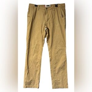 Mountain Khakis 38 x 34 Broadway Fit Khaki Twill Gusseted Chinos Pants